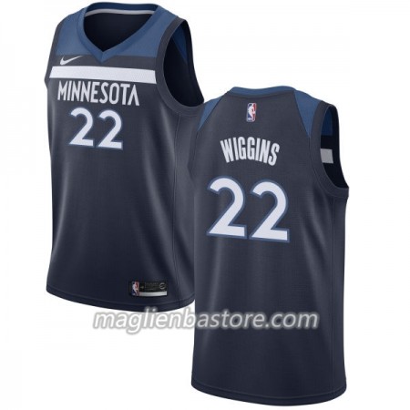Maglia NBA Minnesota Timberwolves Andrew Wiggins 22 Nike 2017-18 Navy Swingman - Uomo